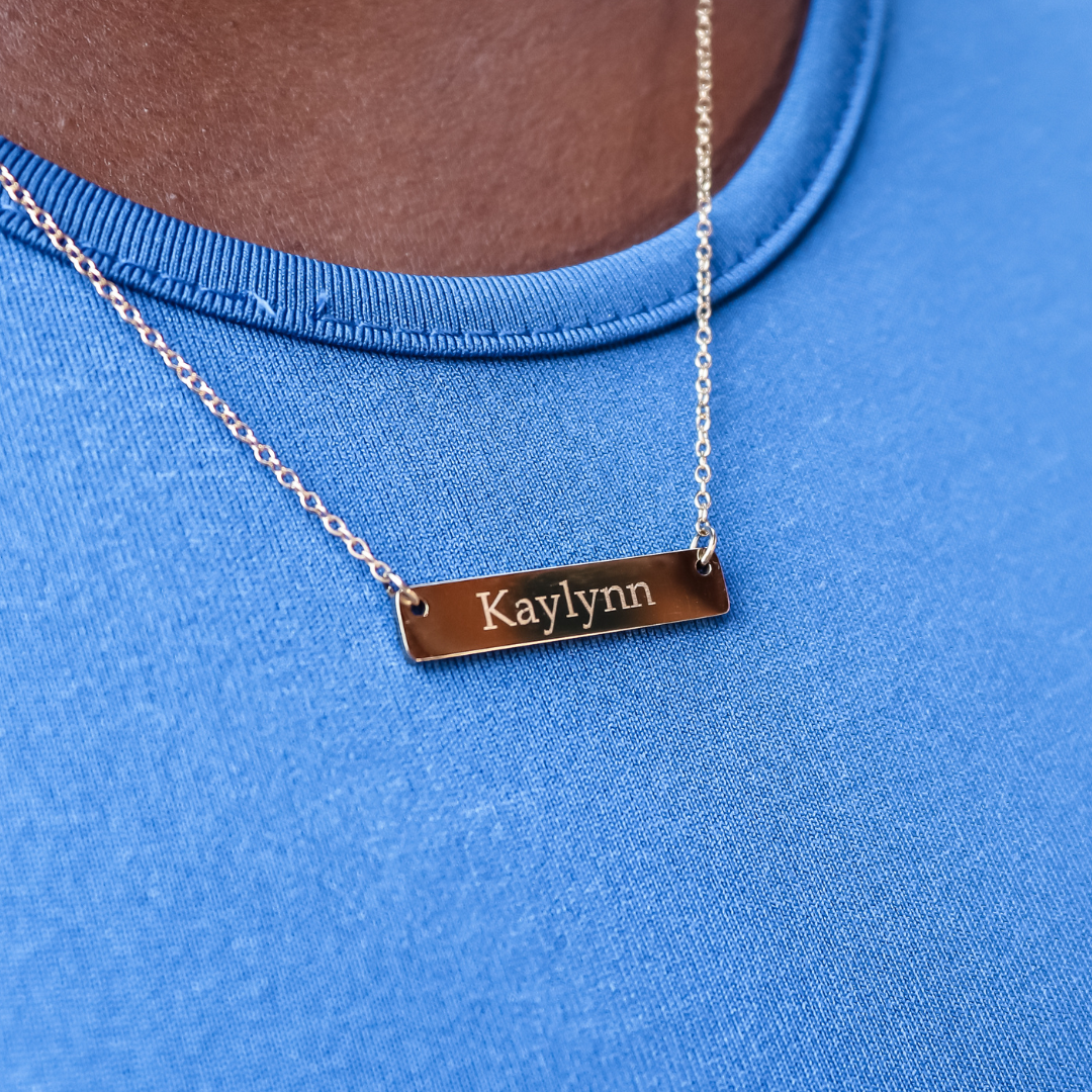 Necklace customize bar - lovable names