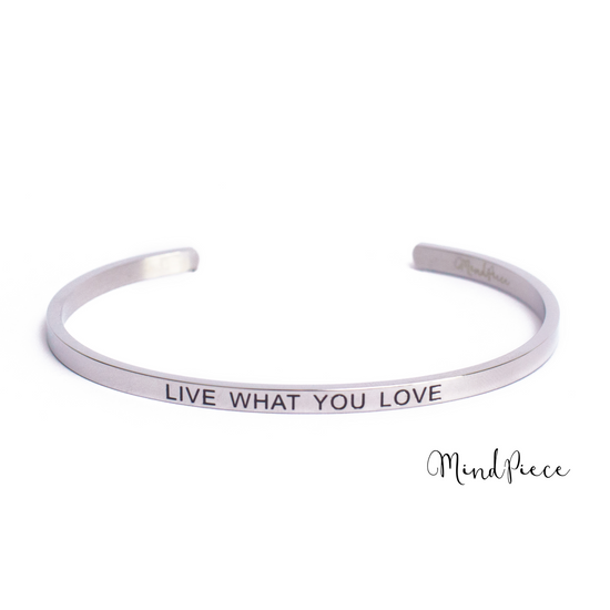 Bracelet inspirational quotes (1 pcs) - silver | different texts