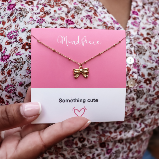 Necklace Bow - gold & silver