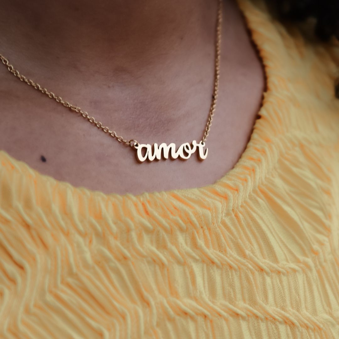 Necklace amor - gold & silver