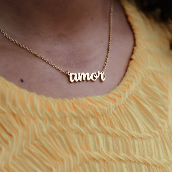 Necklace amor - gold & silver